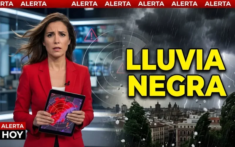 Llega la lluvia negra más intensa de febrero: habrá fuertes ráfagas de viento y posible caída de granizo en estas zonas