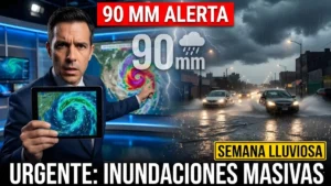 “Cerca de 90 mm de lluvias en tres días”: sistema frontal inaugura semana lluviosa en tres regiones del país