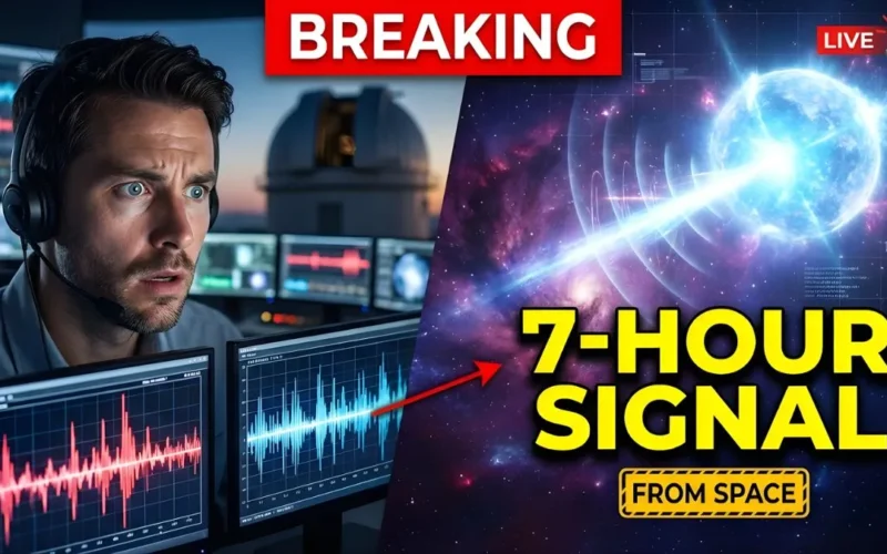 Astronomers detected a strong signal from space lasting seven hours. Now they may have worked out what it was