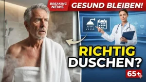 Hygiene nach 65: nicht einmal am Tag, nicht einmal pro Woche, hier ist die Duschhäufigkeit, die Sie gesund hält