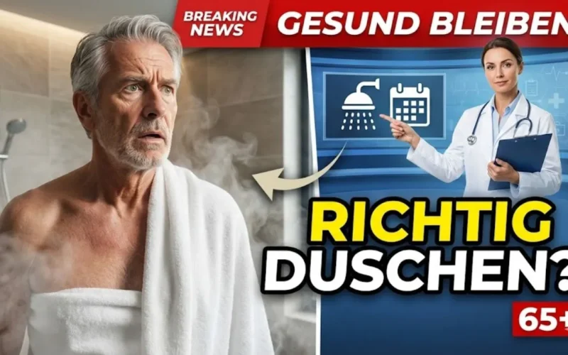Hygiene nach 65: nicht einmal am Tag, nicht einmal pro Woche, hier ist die Duschhäufigkeit, die Sie gesund hält
